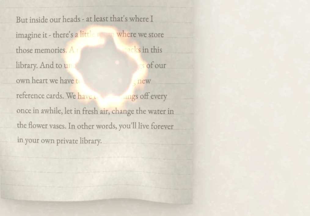 Burning Paper